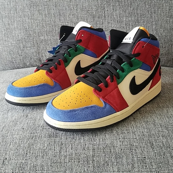 NIKE Air Jordan 1 MID SE FRLS NA "BLUE THE GREAT" - Picture 2 of 8